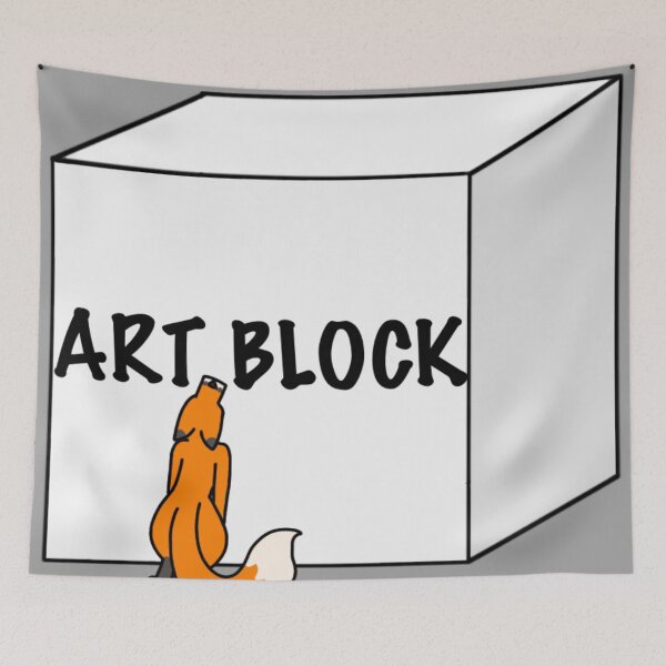 Item preview, Art block fox designed and sold by DolmanceWorks.