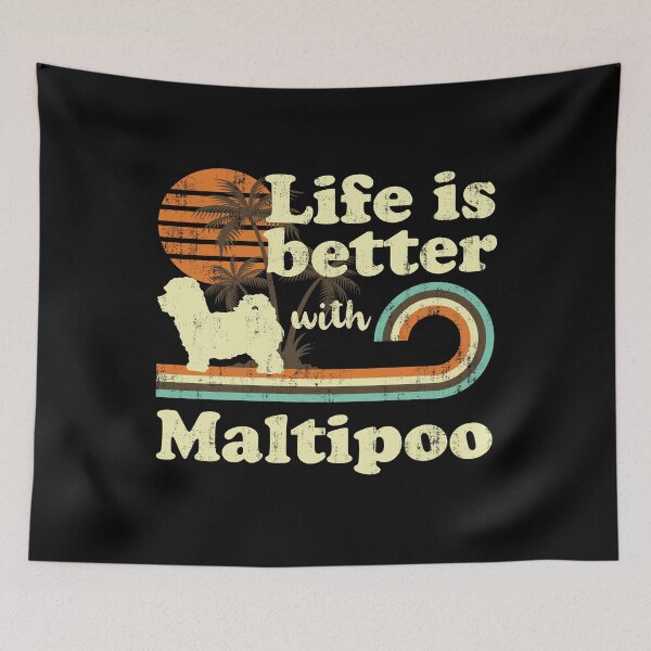 Item preview, Life is Better with Maltipoo Vintage designed and sold by rafaeltto.