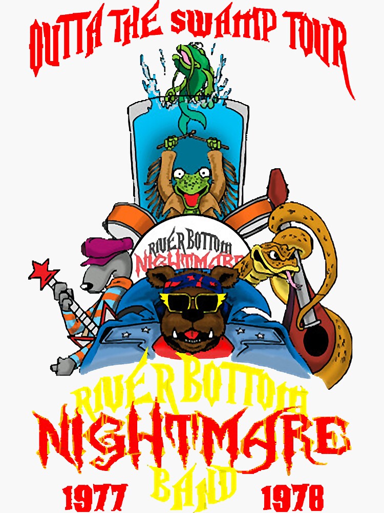 River Bottom Nightmare Band Tour Sticker for Sale by kisseesaltv