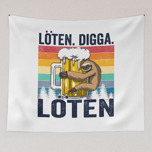Item preview, Löten Digga Löten Loten Digga Loten Sloth Beer Funny designed and sold by designbychow.