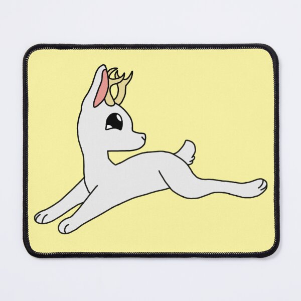 Item preview, Leaping Jackalope white simple designed and sold by DolmanceWorks.