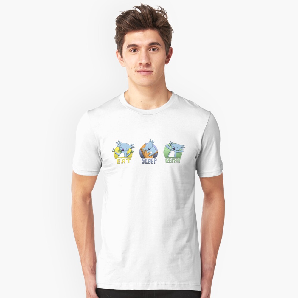Cute Koala - Eat Sleep Repeat Slim Fit T-Shirt
