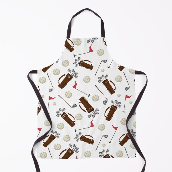 Item preview, Golf bag, ball, stick and flag vector seamless pattern designed and sold by AubreeFashion.