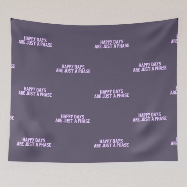 Item preview, Happy Days Are Just A Phase in Lavender designed and sold by Pink Ribbon.