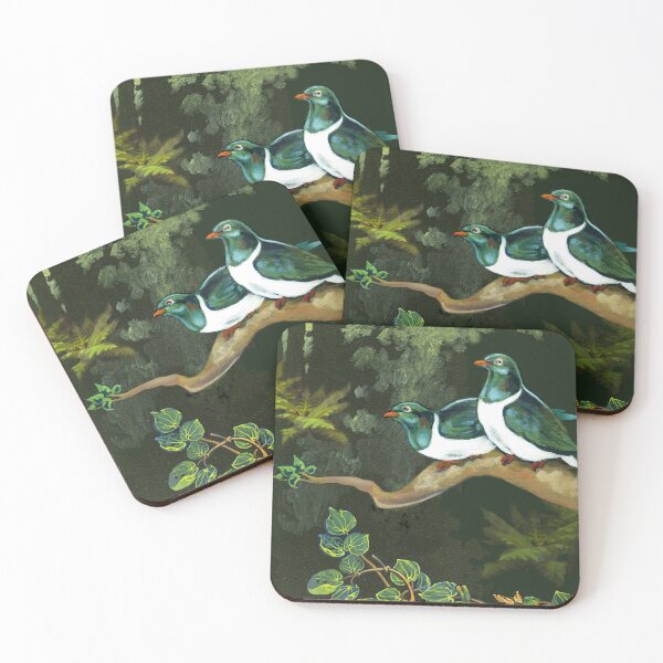 Item preview, Kereru Pigeons In Forest designed and sold by Patricia Howitt.