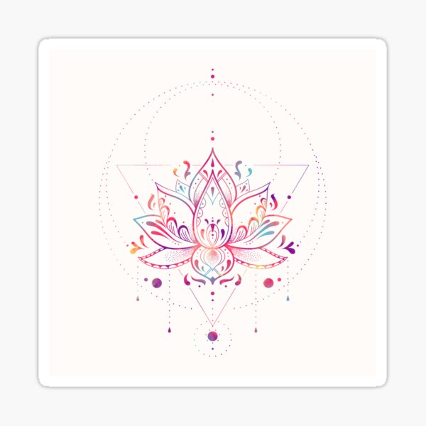 Lotus Prism Sticker
