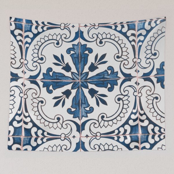 Item preview, Blue Portuguese Tile designed and sold by antevasinart.