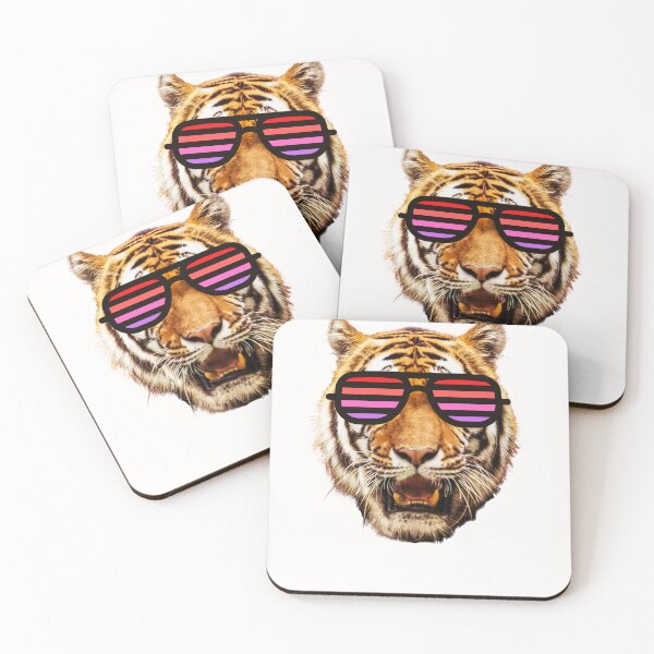 Item preview, tiger with sunglasses for kids designed and sold by Click-Like.
