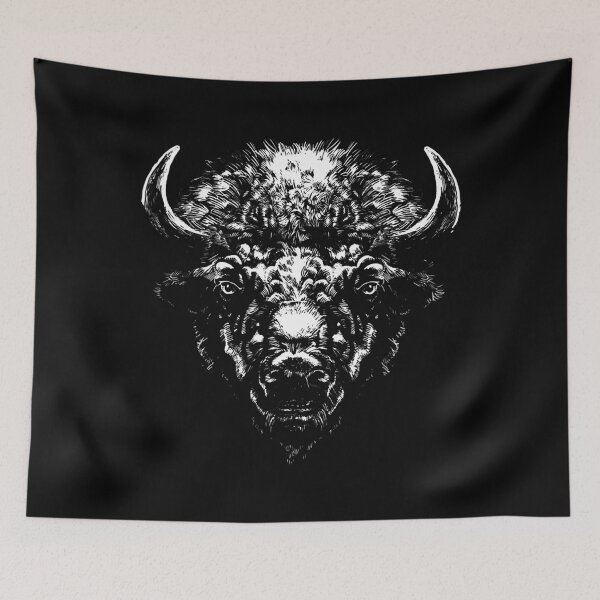 Item preview, Retro Buffalo Silhouette Bison Wild Animal designed and sold by definitediffere.