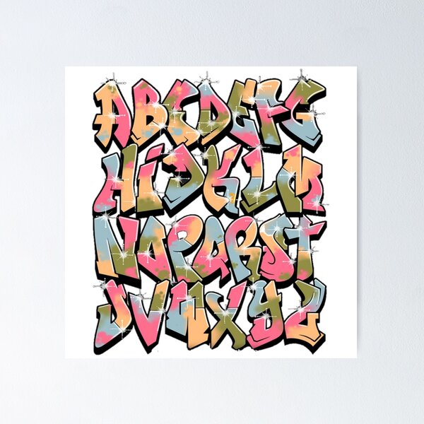 graffiti letters Poster