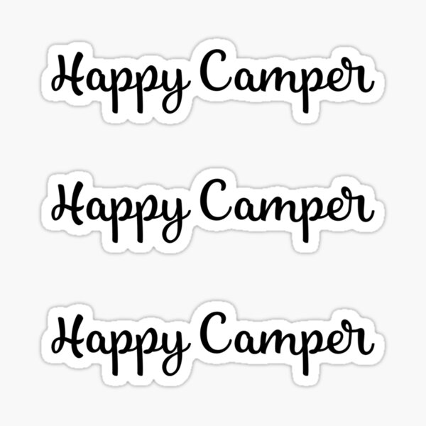 Artikel-Vorschau von Glücklicher Camper, designt und verkauft von MadEDesigns.