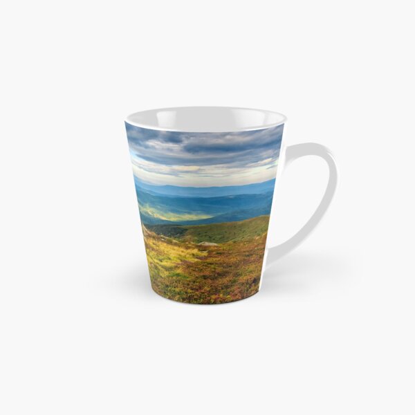 huge stones on the meadow on top of mountain ridge Tall Mug