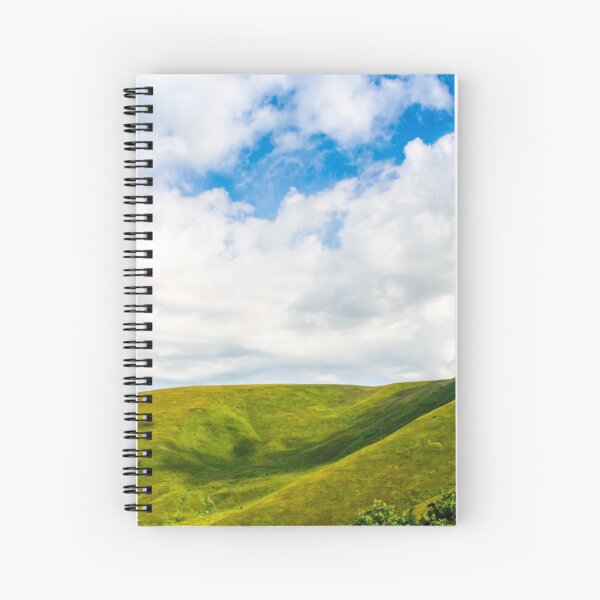 beautifull minimalistic summer mountain landscape in good weather Spiral Notebook