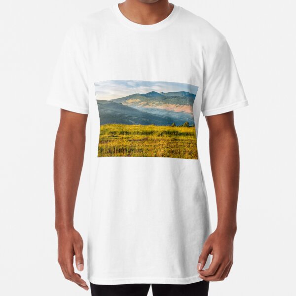 agricultural field in mountains Long T-Shirt