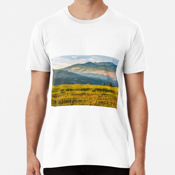 agricultural field in mountains Premium T-Shirt
