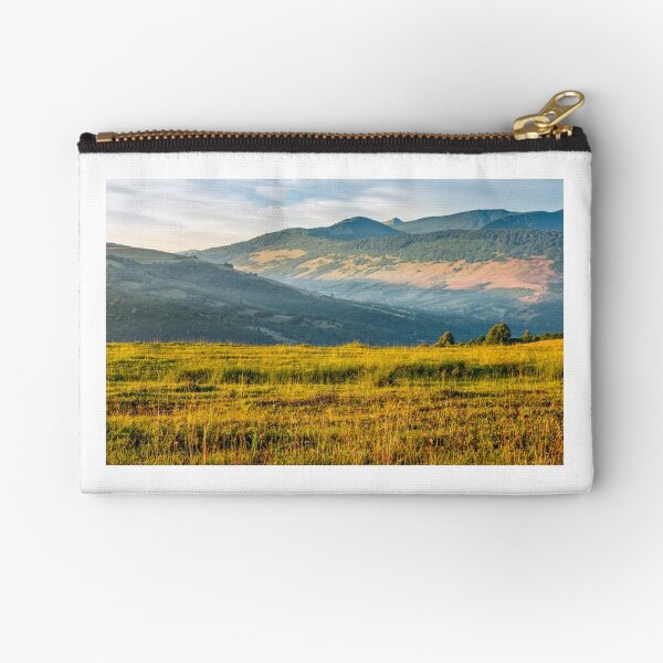 agricultural field in mountains Zipper Pouch