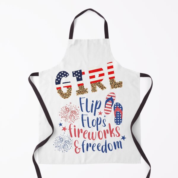 Item preview, Girl Flip Flops Fireworks and Freedom Vacation Trip designed and sold by ThaphadaArtGall.