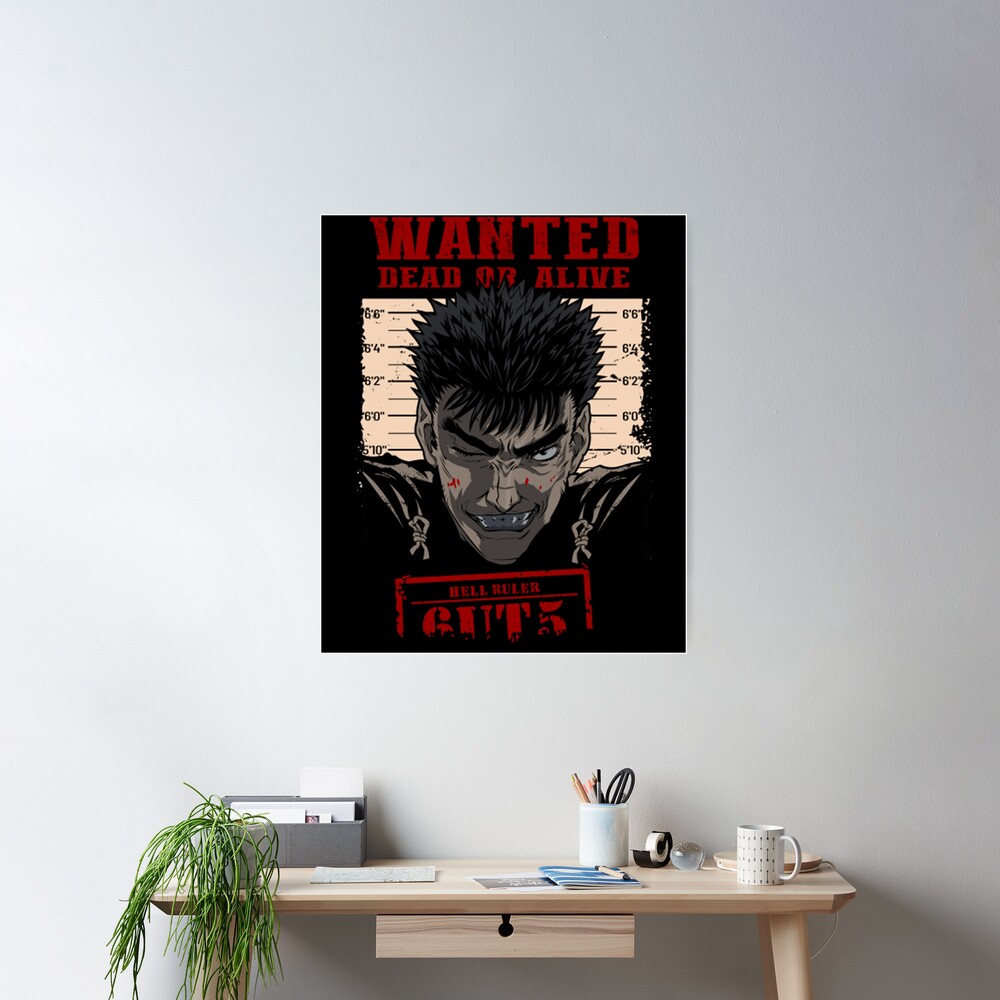 Wanted Dead Or Alive - Guts from hell - Anime Lover  Art Board Print for  Sale by EddieFW