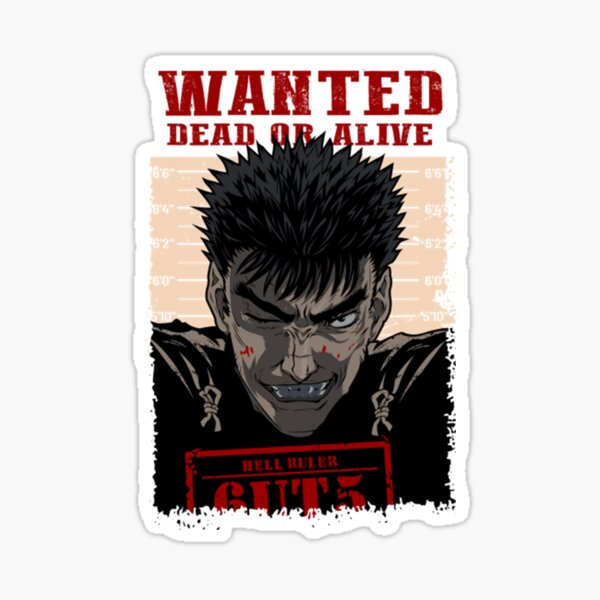 Wanted Dead Or Alive - Guts from hell - Anime Lover  Art Board Print for  Sale by EddieFW