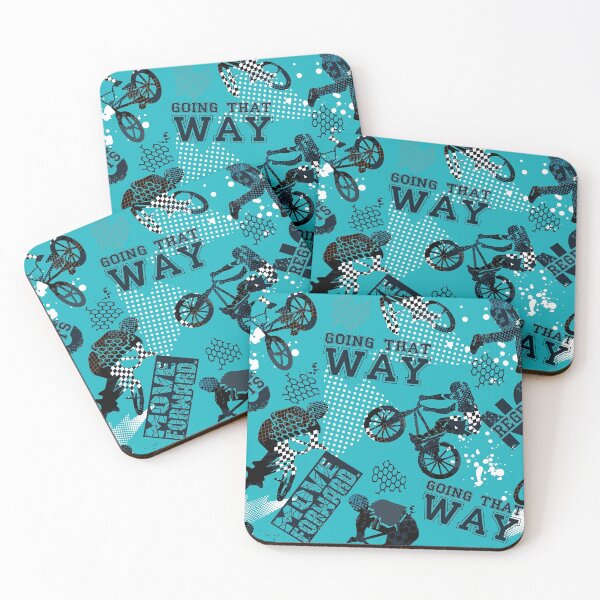 Item preview, Abstract Blue BMX Pattern designed and sold by HayleyAnn79.
