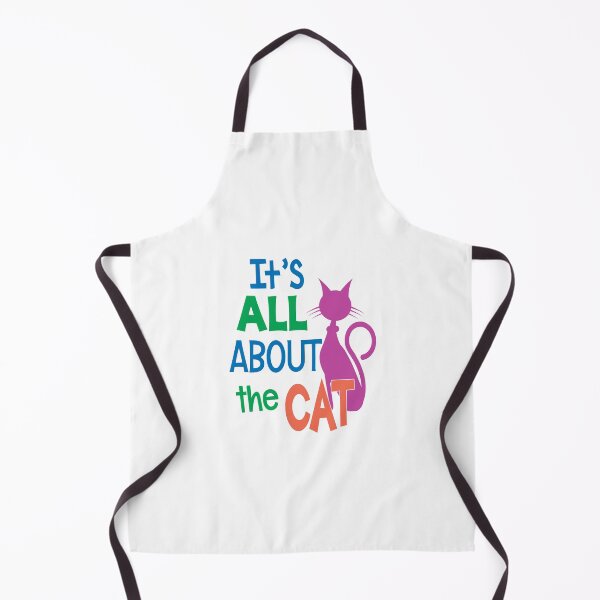 Item preview, 'It's All About The Cat' (White) designed and sold by The Button Gal.