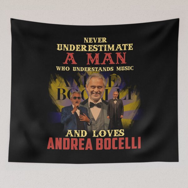 Item preview, Never Underestimate A Man Who Loves Bocelli designed and sold by BryannaLaRussa.