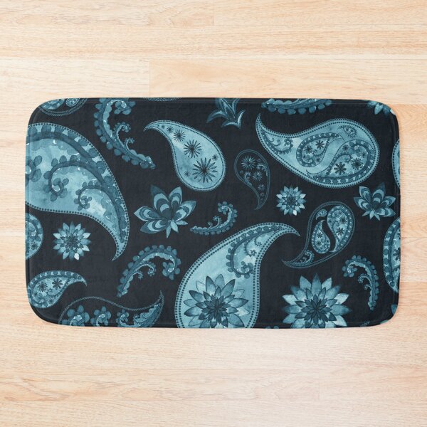Item preview, Blue and Black Paisley Pattern, Persian Paisley designed and sold by antevasinart.