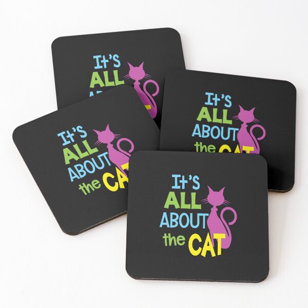 Item preview, 'It's All About The Cat' (Black) designed and sold by The Button Gal.