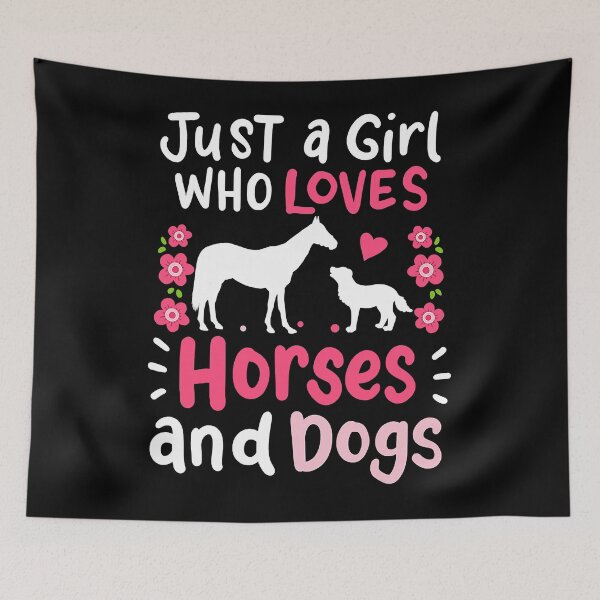 Item preview, Just a Girl Who Loves Horses and Dogs designed and sold by nwaja-art.