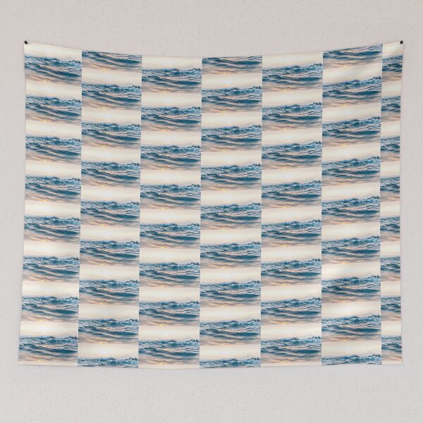 Aperçu de l'œuvre Refroidir les vagues bleues créée et vendue par Inspieation.