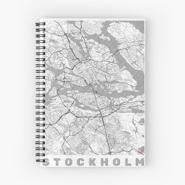 Item preview, Stockholm Map Line designed and sold by HubertRoguski.