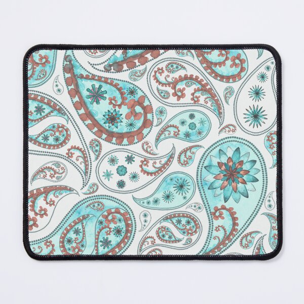 Item preview, Blue and Red Paisley Pattern, Persian Paisley designed and sold by antevasinart.