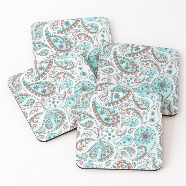 Item preview, Blue and Red Paisley Pattern, Persian Paisley designed and sold by antevasinart.
