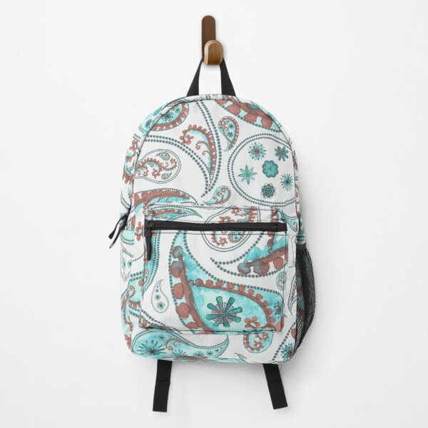 Artikelvorschau, Blaues und rotes Paisley-Muster, persisches Paisley entworfen und verkauft von antevasinart.