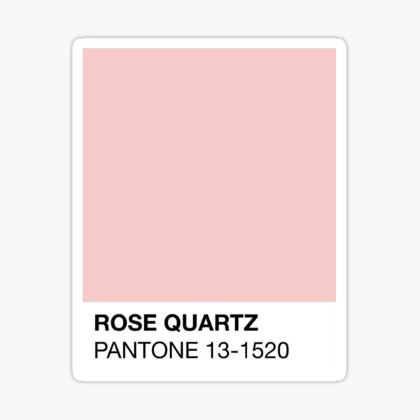 Pantone Rose Quartz Stickers for Sale | Redbubble