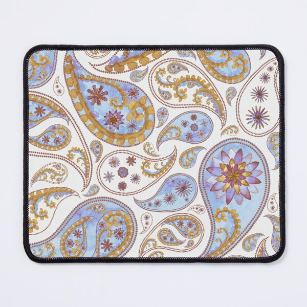 Item preview, Blue and Gold Paisley Pattern, Persian Paisley designed and sold by antevasinart.
