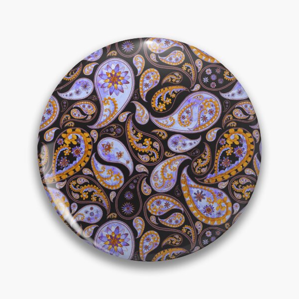 Item preview, Purple and Black Paisley Pattern, Persian Paisley designed and sold by antevasinart.