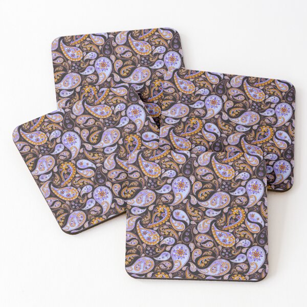 Item preview, Purple and Black Paisley Pattern, Persian Paisley designed and sold by antevasinart.