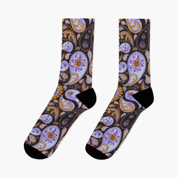 Item preview, Purple and Black Paisley Pattern, Persian Paisley designed and sold by antevasinart.