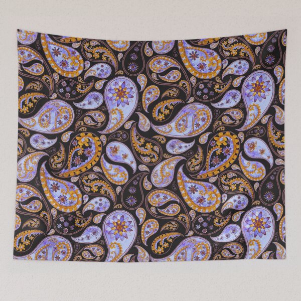 Item preview, Purple and Black Paisley Pattern, Persian Paisley designed and sold by antevasinart.