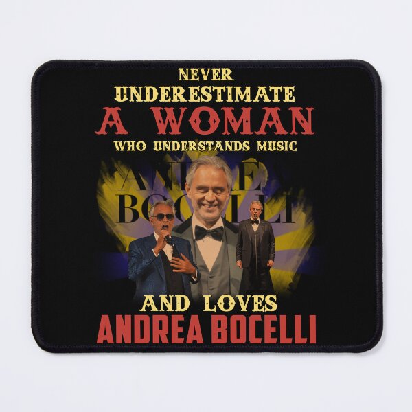 Item preview, Never Underestimate A Woman Who Loves Bocelli designed and sold by BryannaLaRussa.