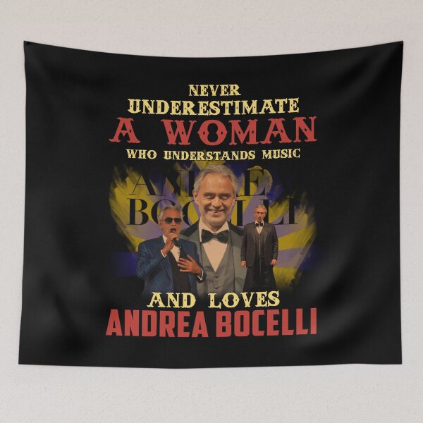 Item preview, Never Underestimate A Woman Who Loves Bocelli designed and sold by BryannaLaRussa.
