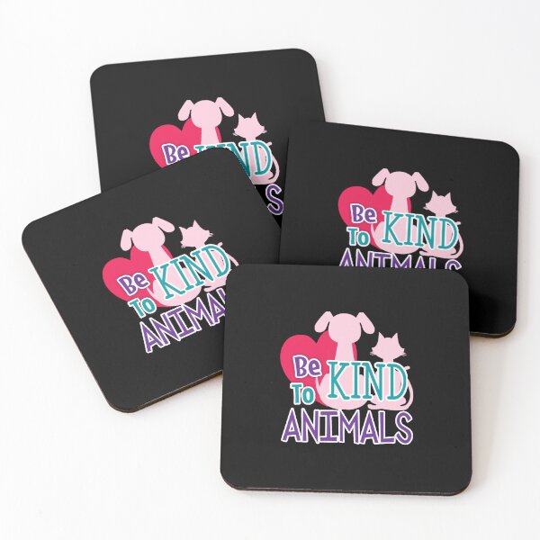 Artikelvorschau, 'Be Kind To Animals' (Black) entworfen und verkauft von The Button Gal.