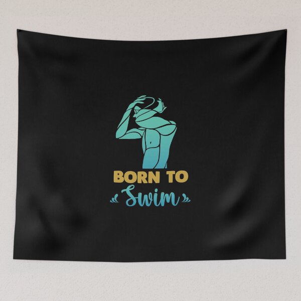 Item preview, Born To Swim Classic T-Shirt designed and sold by amberk1cira.