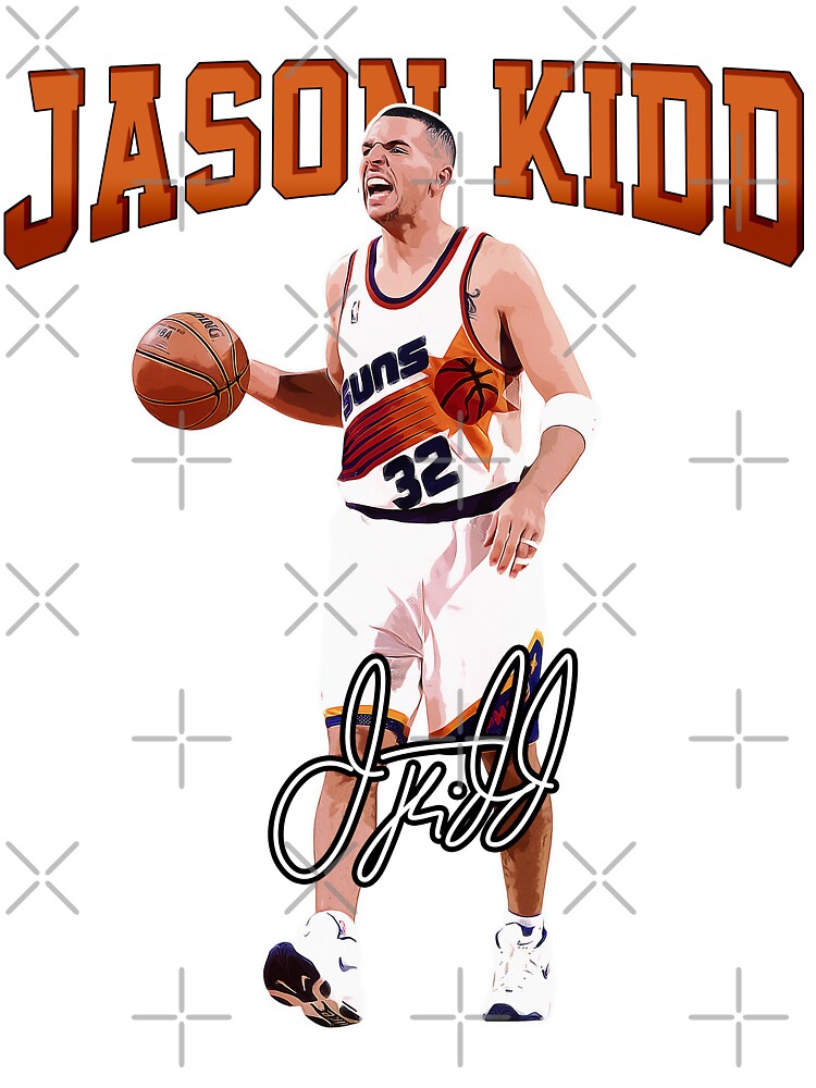 Jason Kidd Basketball Legend Signature Vintage Retro 80s 90s Bootleg Rap  Style | Kids T-Shirt