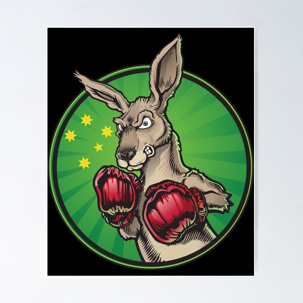 Item preview, Boxing kangaroo  designed and sold by Disturbed-Mind.