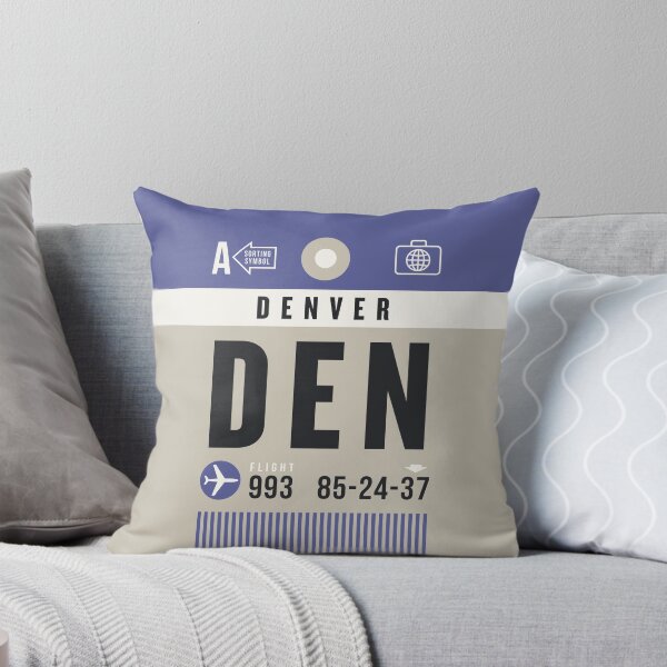 Artikelvorschau, Luggage Tag A - DEN Denver USA entworfen und verkauft von VoodooCircus.