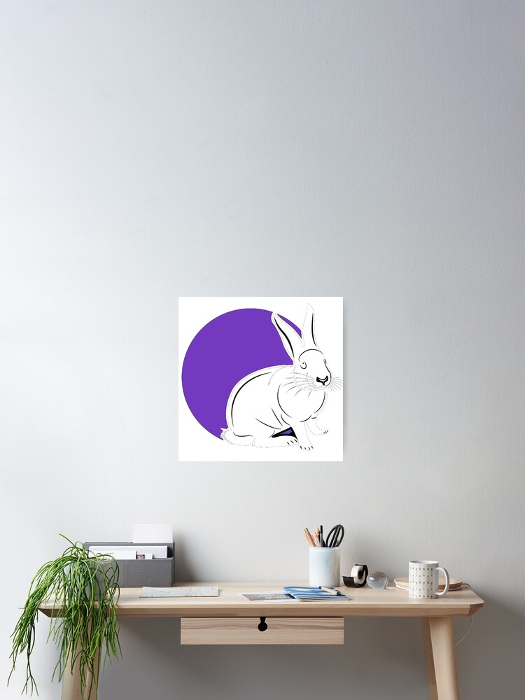 Thumbnail 2 of 3, Poster, White Rabbit * designed and sold by Sarcasmagic.