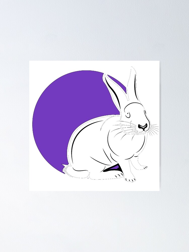 Thumbnail 1 of 3, Poster, White Rabbit * designed and sold by Sarcasmagic.
