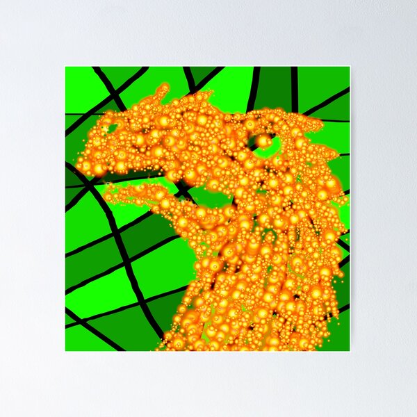 Item preview, Mosaic Pattern With Abstract Sea Dragon Head Artwork4 D1 Production designed and sold by SelfUpgrade.